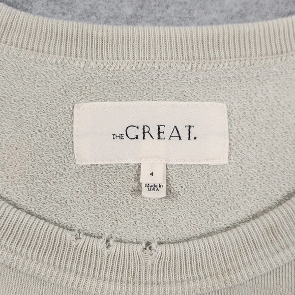 THE GREAT. Tops - THE GREAT. Women's Grey Sweatshirt